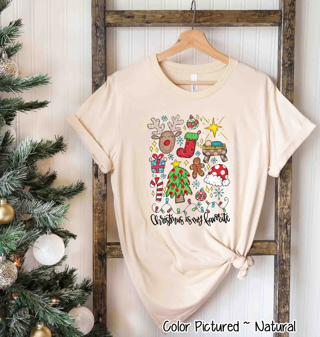 Christmas is My Favorite Christmas Icon Tee