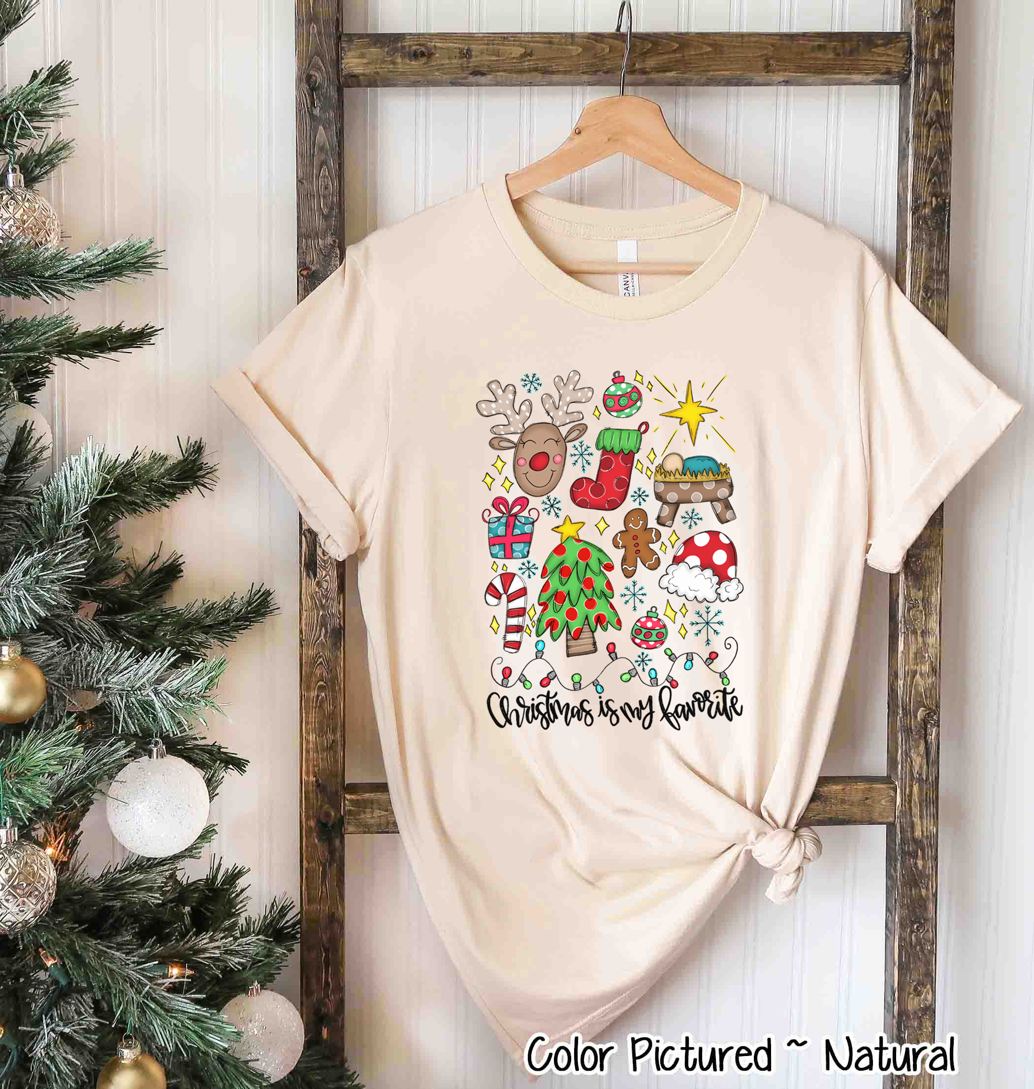 Christmas is My Favorite Christmas Icon Tee
