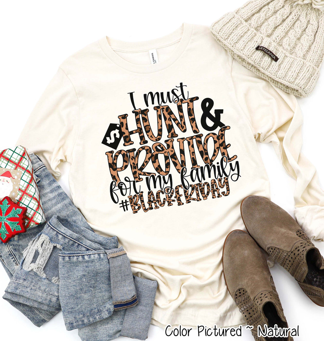 Black Friday Hunt & Provide Funny Holiday Tee