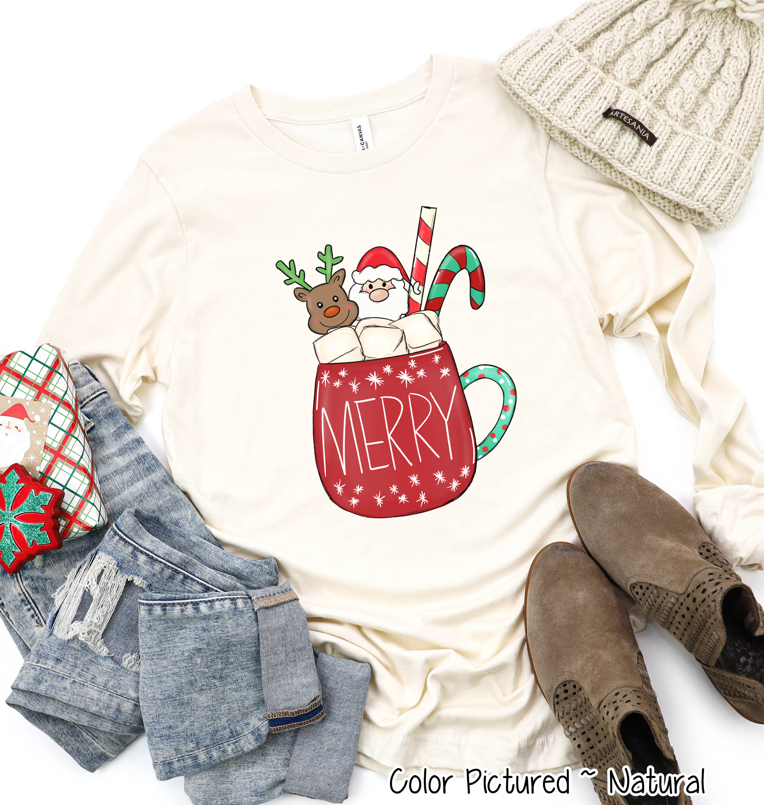Merry Christmas Coffee Cocoa Hot Chocolate Mug