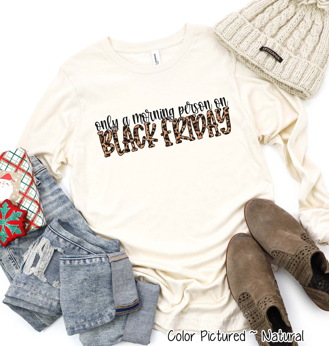 Only A Morning Person on Black Friday Funny Holiday Tee