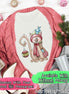 Monogrammed Christmas Cat Tee