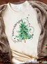 Watercolor Merry & Bright Christmas Tree Tee