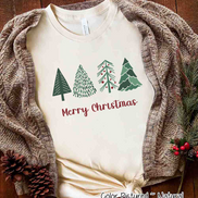 Minimalist Christmas Tree Tee