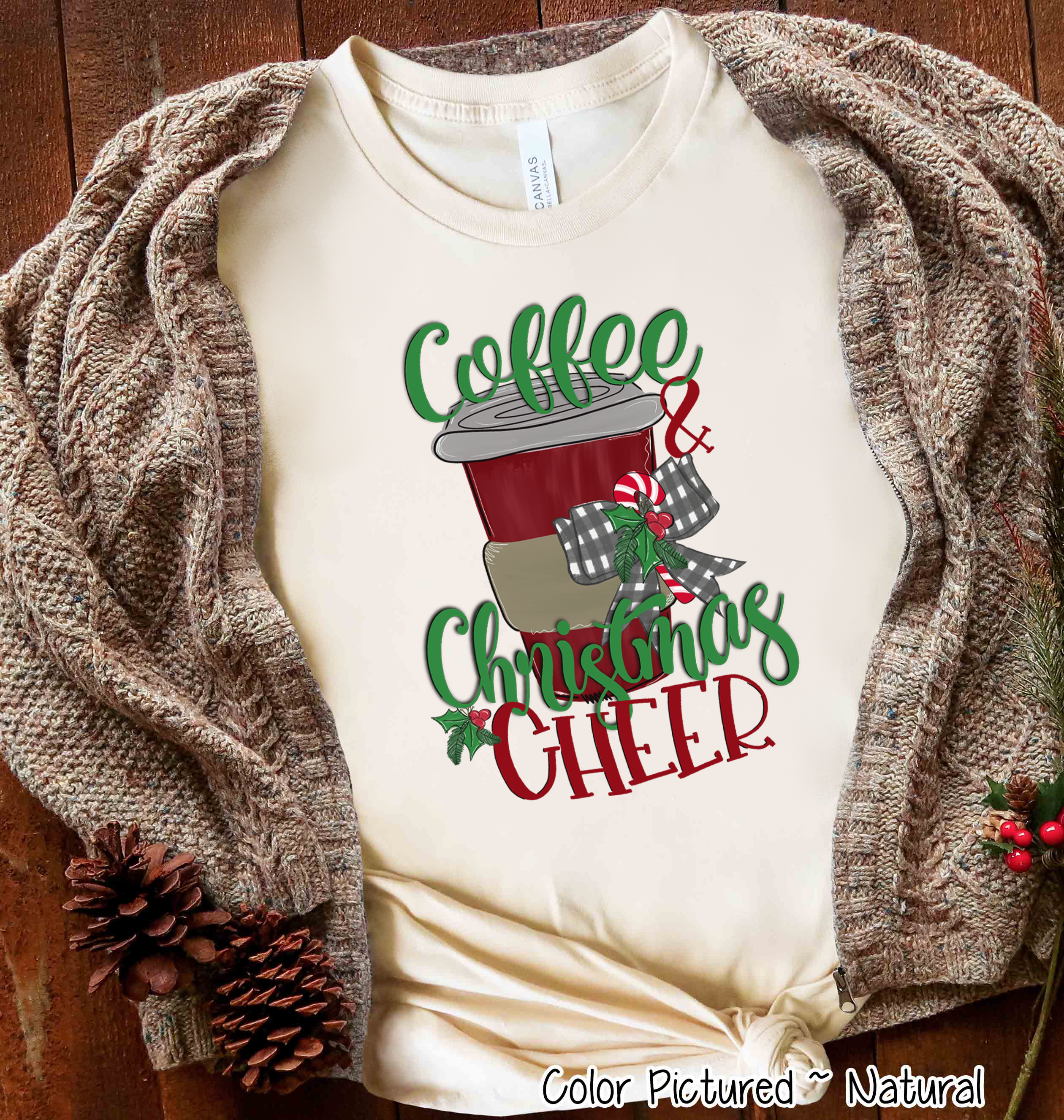 Coffee & Christmas Cheer Tee