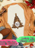 Monogrammed Leopard Print Christmas Tee