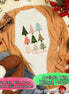 Monogrammed Merry Christmas Multi Tree Tee