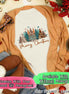 Monogrammed Animal Print Leopard Merry Christmas Tree Tee