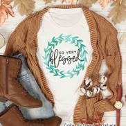 So Very Blessed Wreath Tee