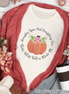 Pumpkin Spice & Everything Nice Floral Pumpkin Tee