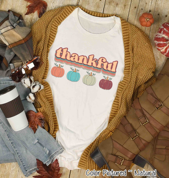 Retro Fall Thankful Tee