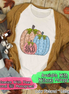 Monogram Leopard Pumpkin Trio Fall Tee
