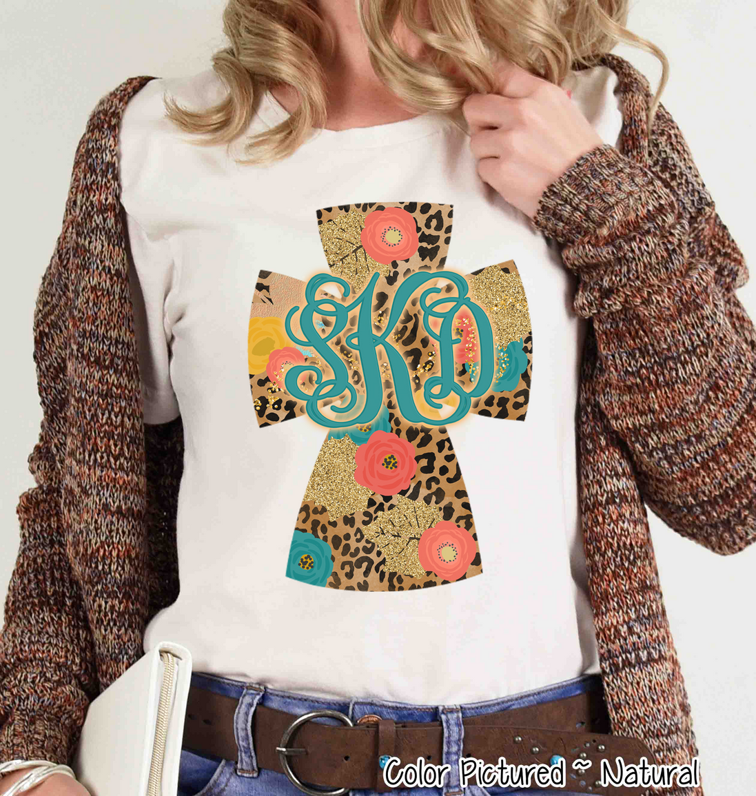Fall Cross Monogram Tee