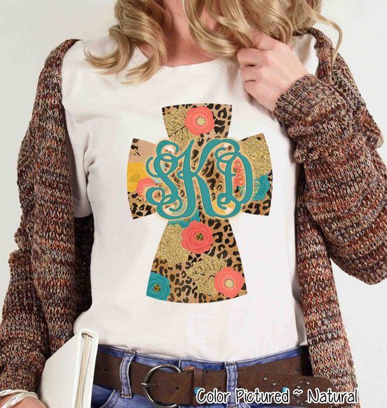 Fall Cross Monogram Tee