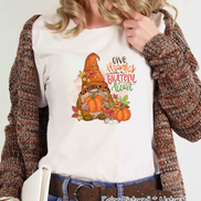 Gnome Give Thanks Fall Tee