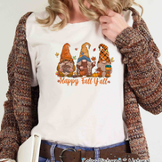 Gnome Trio Happy Fall Yall Raglan Tee