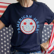 American Mama Grin Retro Tee