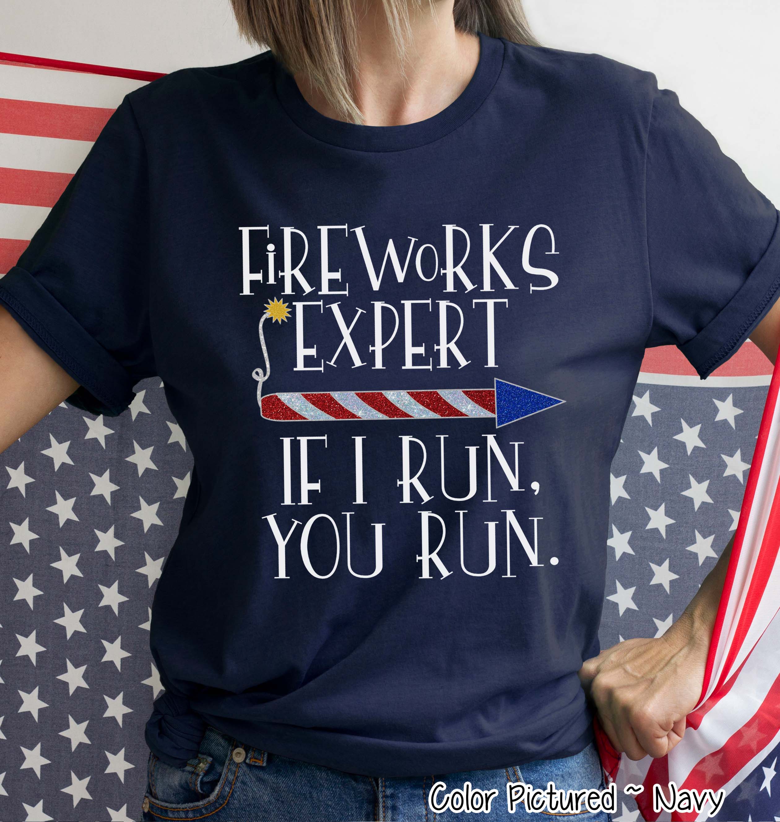 Fireworks Expert for Her 4th of July Tee