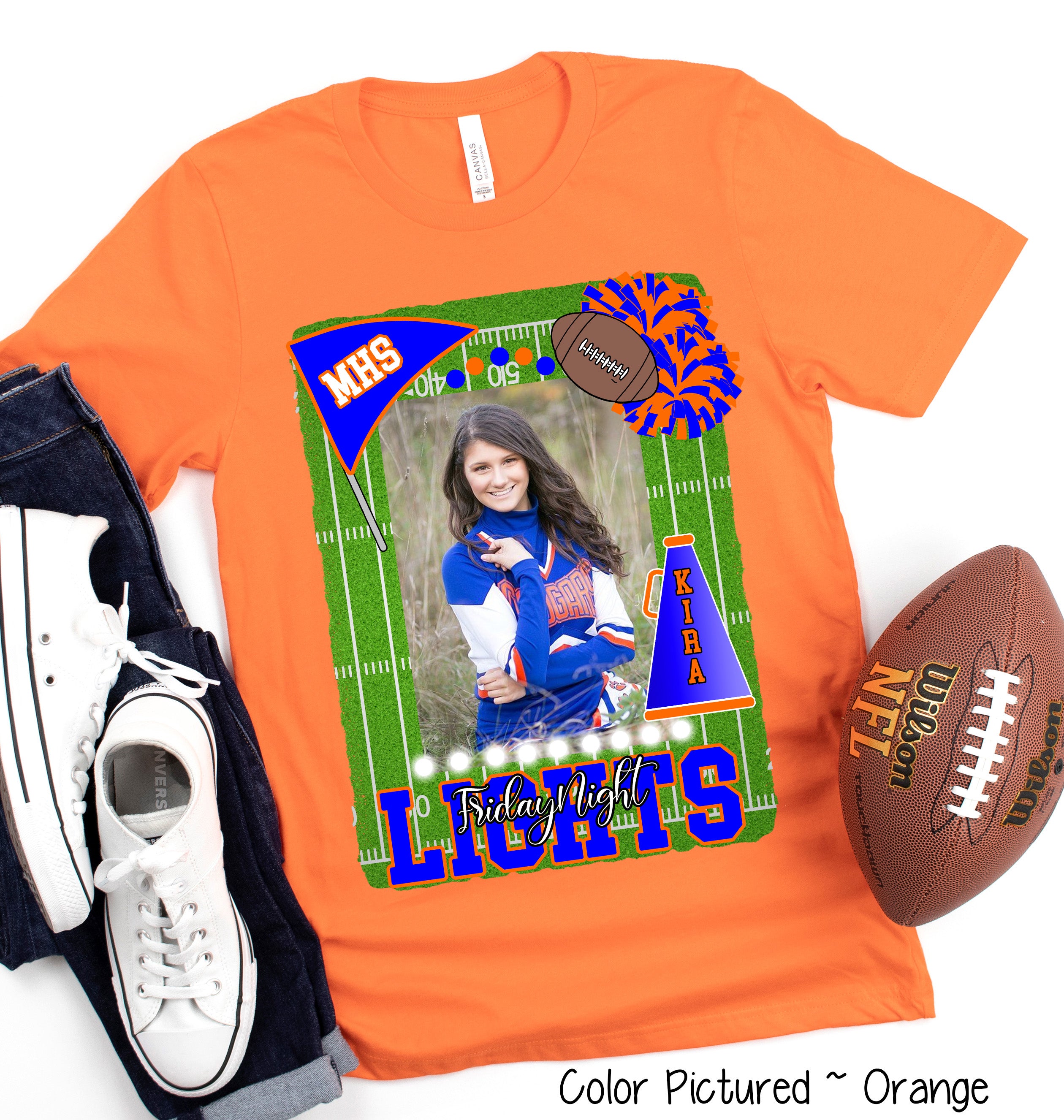 Friday Night Lights Ultimate Fan Tee Photo Shirt (Football, Cheer, Drill Team, Band)