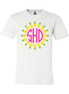Pineapple Frame BIG Monogram Tee - Too Cute Custom Designs
