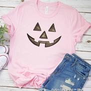 Watercolor Jack O Lantern Pumpkin Face Shirt
