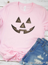 Watercolor Jack O Lantern Pumpkin Face Shirt