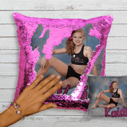 Personalized Flip Sequin Photo Pillow - Too Cute Custom Designs