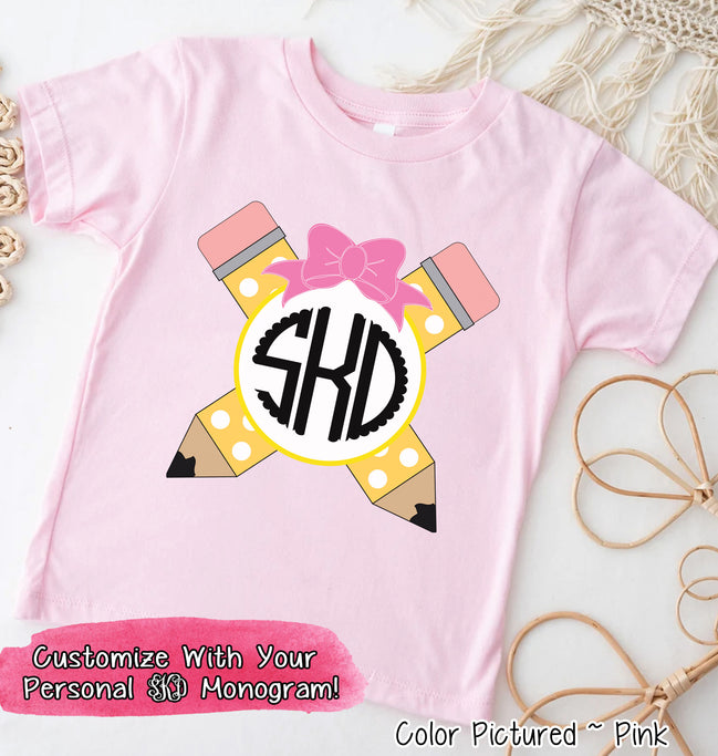 Monogram Cute Pencil Tee