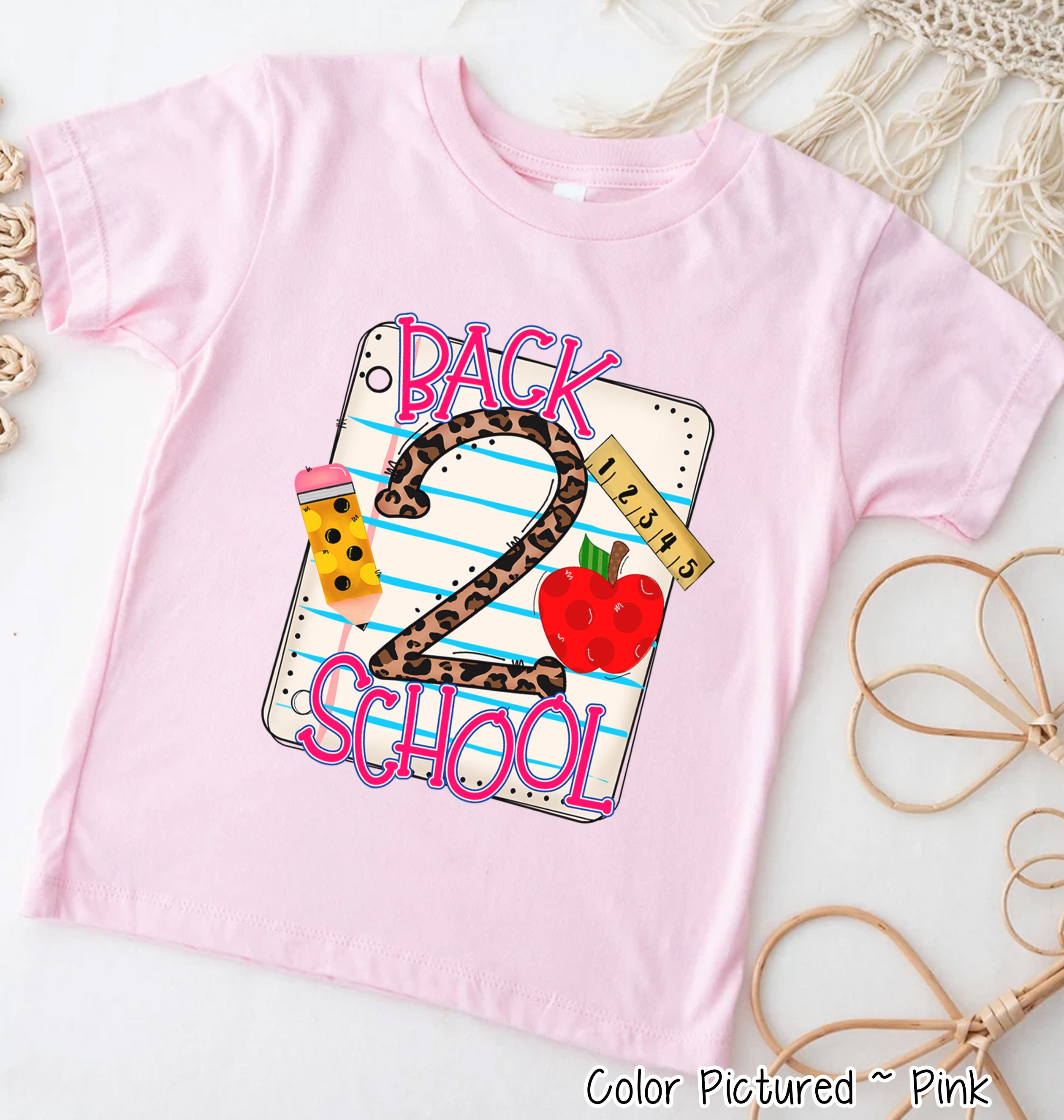 Back to School Leopard Tee