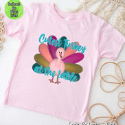 Cutest Turkey at the Table Thanksgiving Tee