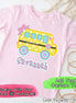 Personalized Cute School Bus Tee