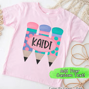 Personalized Pencil Trio Tee