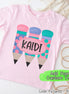 Personalized Pencil Trio Tee