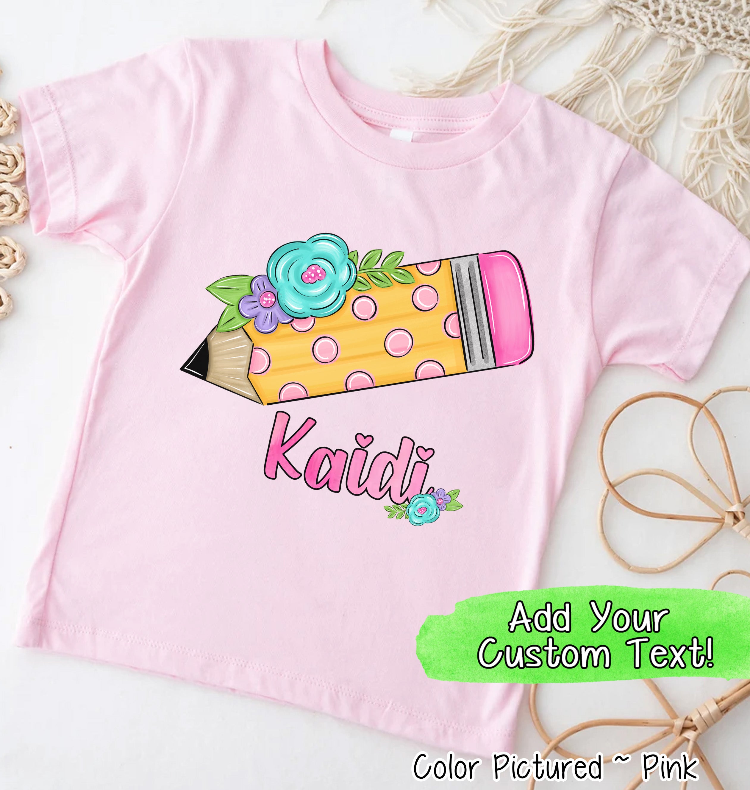 Personalized Pencil Tee