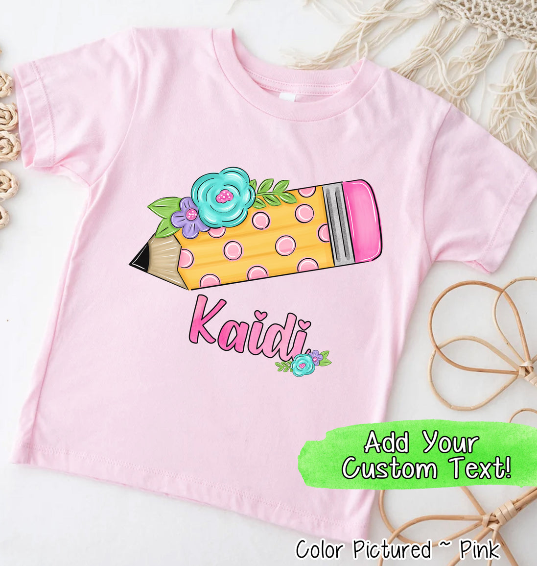 Personalized Pencil Tee