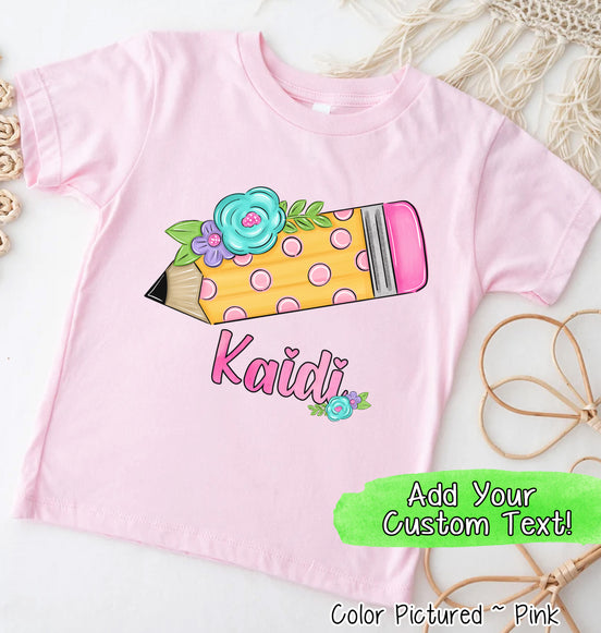 Personalized Pencil Tee