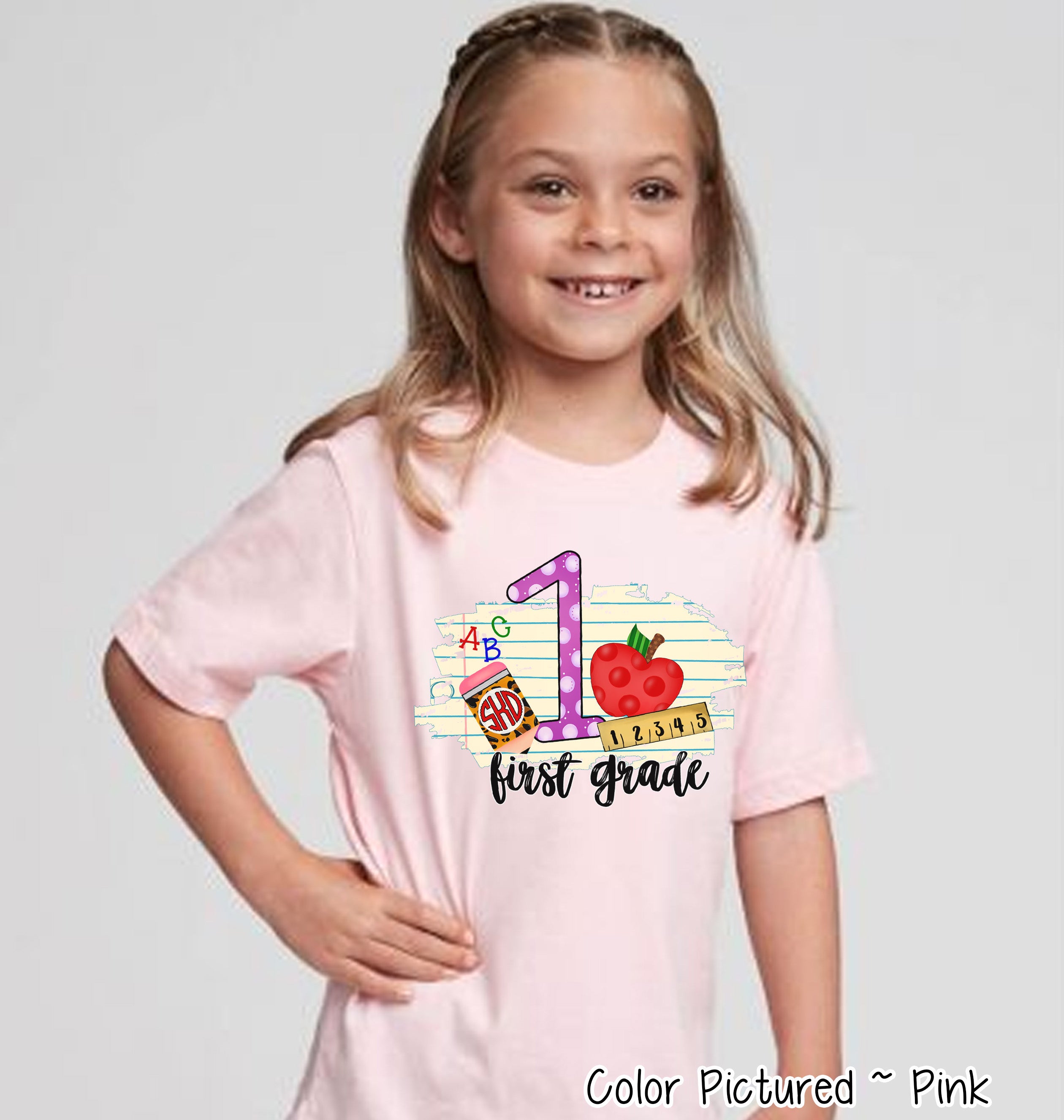 Monogram 1st Grade Tee