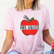 Personalized Red Apple Tee
