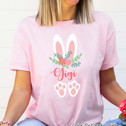 Floral Bunny Ears & Feet with Gigi Easter Tee