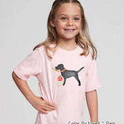 Personalized Black Lab Back To School Tee
