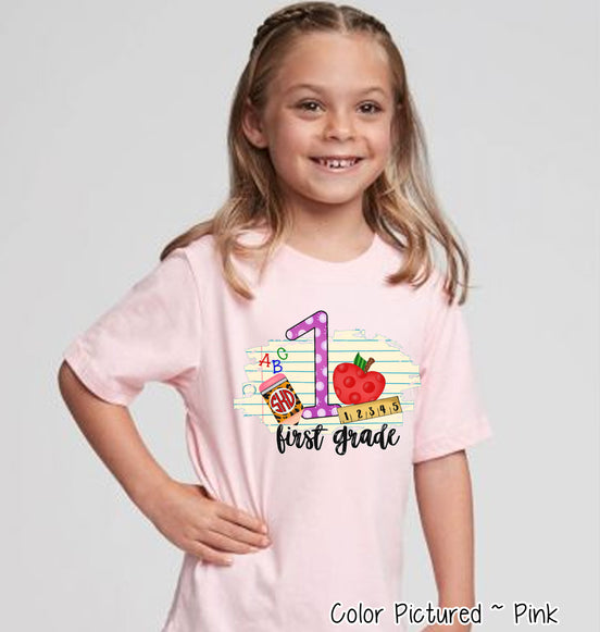 Monogram 1st Grade Tee