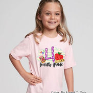 Monogram 4th Grade Tee
