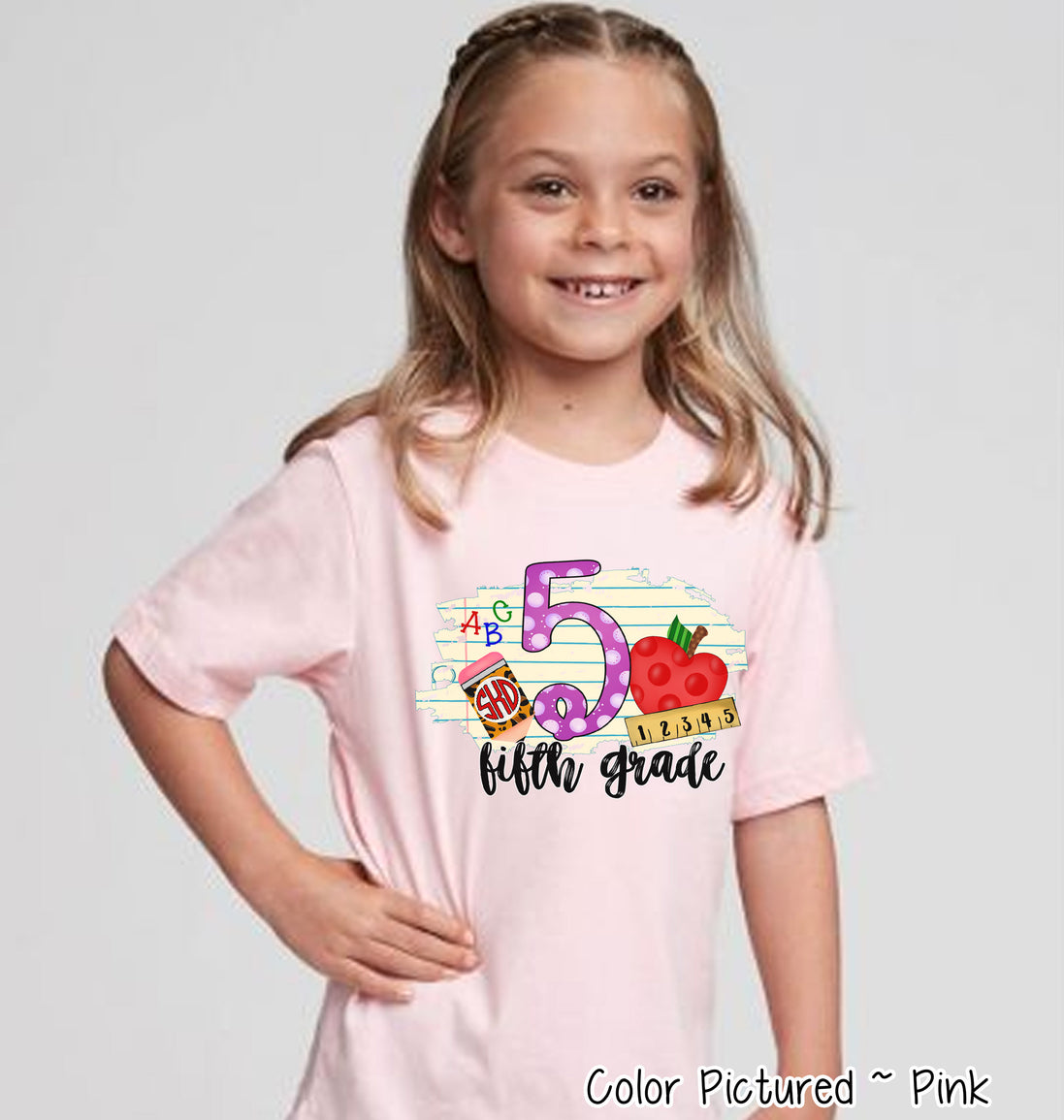 Monogram 5th Grade Tee