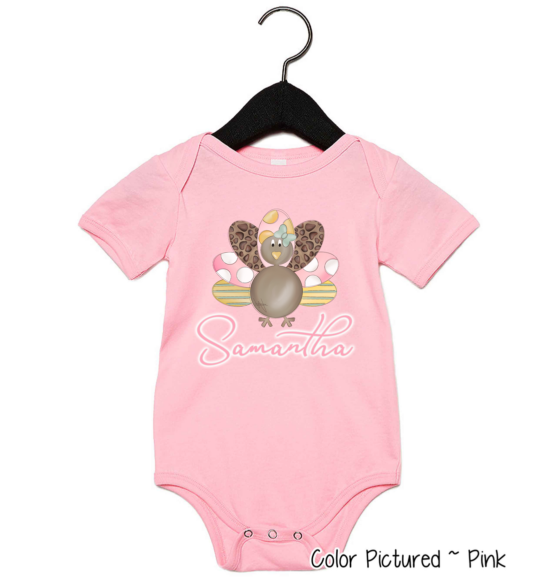 Personalized Girl Turkey Tee