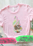 Monogrammed Watercolor Pastel Christmas Tree Tee