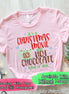 Monogram Christmas Movie & Hot Chocolate Tee