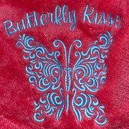 Custom Embroidery ~ Butterfly Kisses Blanket