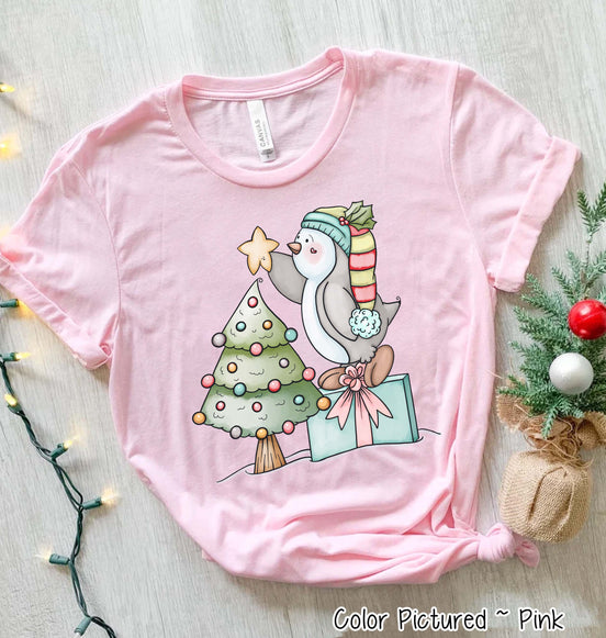 Penguin Christmas Tree Tee