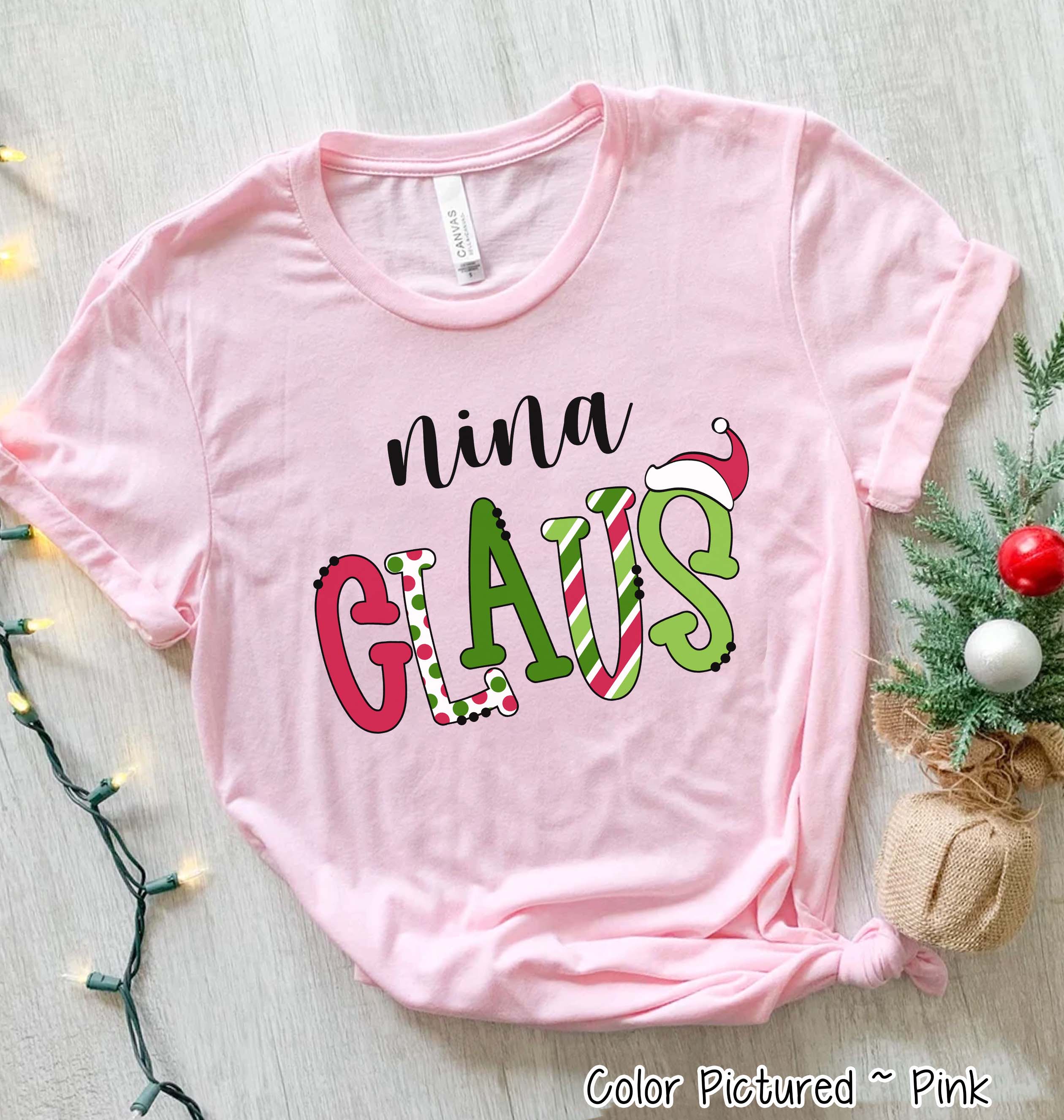 Personalized Family Matching Group Clause Christmas Tee