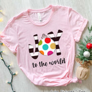 Joy To the World Ornament Christmas Tee